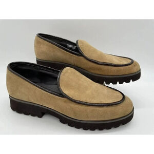 Donald Pliner suede loafers